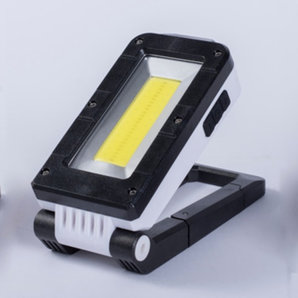Innfelt belysning LED arbeidslys USB oppladbar bærbar lommelykt Campinglys Utendørs vanntett spotlight arbeidslys med magnet Hvit