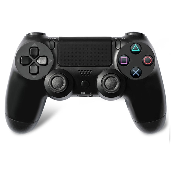 PS4 Six-Axis Dual Vibration Bluetooth Trådløs Controller - Sort