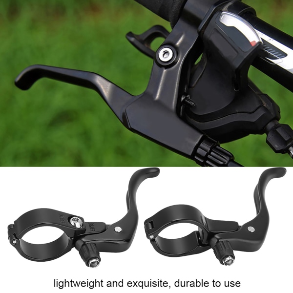 1 pari kevyttä alumiiniseosta maantiepyörän polkupyörän set 31,8 mm lisävaruste (musta)