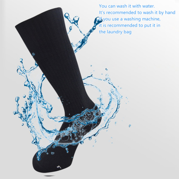 Oppvarmede sokker for menn Dame 3 Varmeinnstillinger Termiske sokker Vinter Utendørs Fotvarmer for fotturer Camping Fiske Ski Sykling