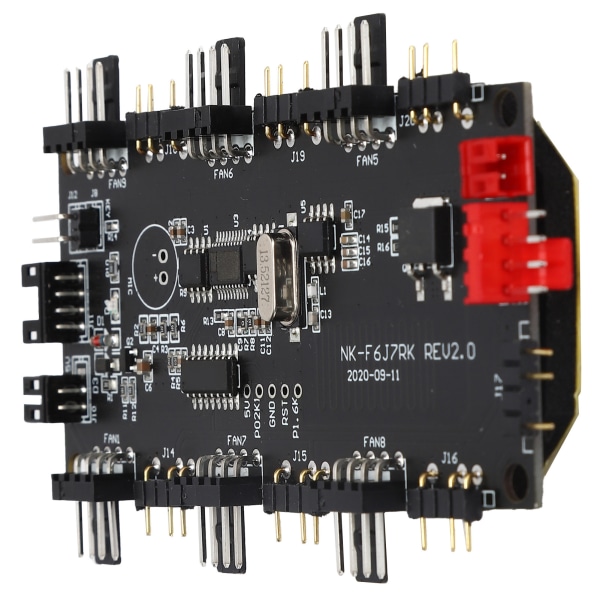 DK LED Light Controller PCB Strømforsyning Fan Hub 4/3 Pin ARGB Splitter Trådløs fjernbetjening