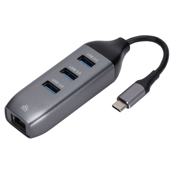 MH USB-keskitin 3 porttia, kulutusta kestävä, korroosionesto, ei ajuria vaadita USB-keskitin Ethernet