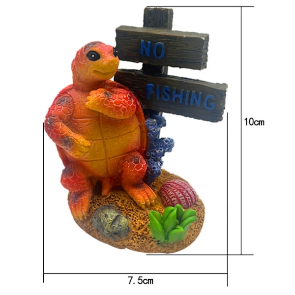 Tegnefilmsskildpadde blæksprutte delfin ornamenter fisketank landskabspleje dekoration fisk og rejer skjuler hus harpiks ornamenter akvarium landskabspleje tortoise