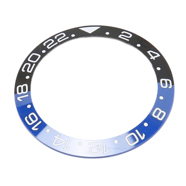 Keramisk watch Insats 40 mm Ytterdiameter Armbandsur Loop Ring Ersättningsdelar Svart Blå