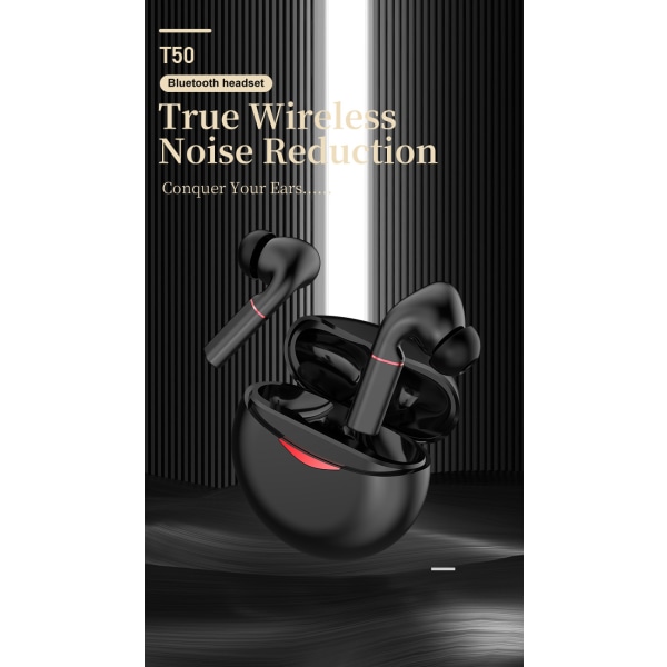 T50 privat modell bluetooth headset tws binaural+S black