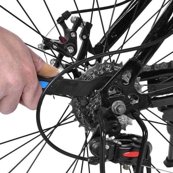 2st Cykelkedja Vev Kedjehjul Rengöringsverktyg Cykeltvättborstar Tacklesats tillbehör