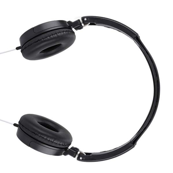 Vikbara kompakta trådbundna headset Stereo HiFi Musikhörlurar