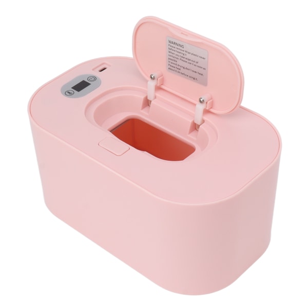 Baby Wipe Warmer USB Konstant Temperatur Bærbar Wipe Heater Temperaturjustering Warm Keeper Dispenser 5V Pink
