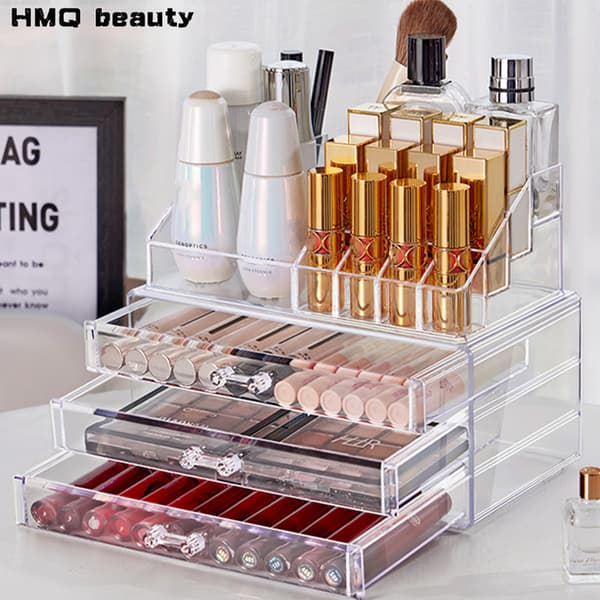 Makeup Storage, 360° Rotation, Perfume Storage, Lipstick, Lipstick Brushes, Makeup Storage with Adjustable