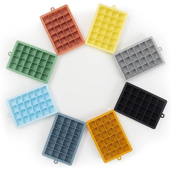 2x24  isformar med lock, silikonisformar,   iskubbrickor, stapelbara