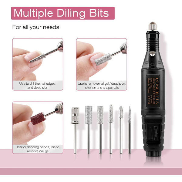Complete Manicure Kit Semi-Permanent Varnish 36W UV LED 10 Nail Polish