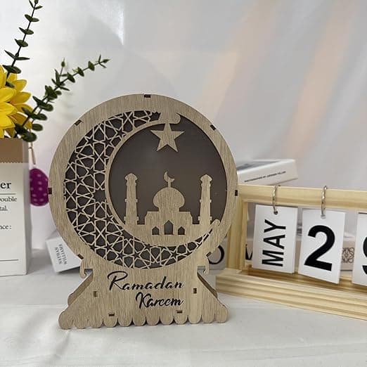 Ramazan Decor Ramadan Decoration Lantern 3D Moon and Stars Eid Mubarak Ramadan