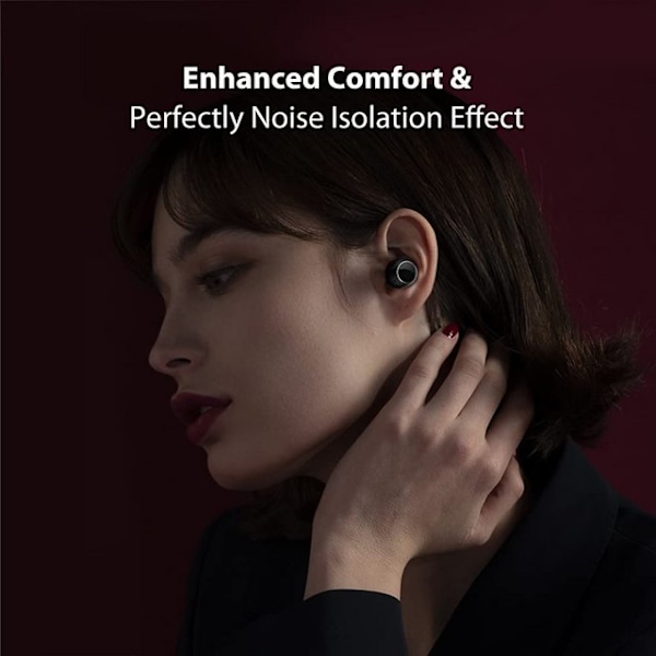 In Ear-hörlurar, Sleep Earbuds, Hörlurar med mikrofon, Svarta