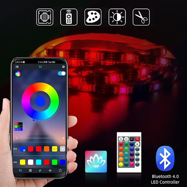 RGB LED Strip USB 5m LED Strip LED Strip LED-dekoration