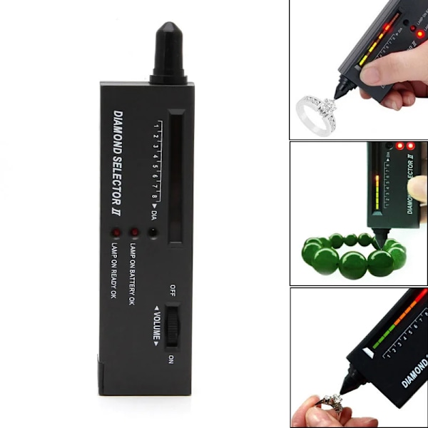 Portable Diamond Tester & Gemstone Selector – Moissanite/Ruby/Sapphire/Gold Purity Analyzer Jewelry Testing Pen Tool