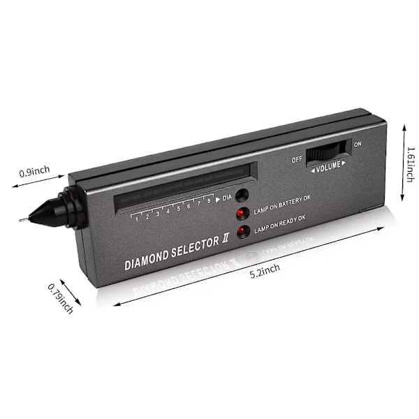 Portable Diamond Tester & Gemstone Selector – Moissanite/Ruby/Sapphire/Gold Purity Analyzer Jewelry Testing Pen Tool