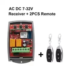 Smart Wifi Door Switch Universal Garage Door Receiver 2CH Remote Control Gate Opener Controller 433mhz 433.92 Transmitter