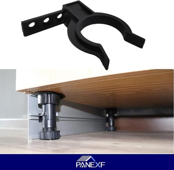 Terminal Foot Clips 10pcs Pedestal Clips, Kitchen Kick Board Socket Clamps with 30 Screws, Cabinet Socket