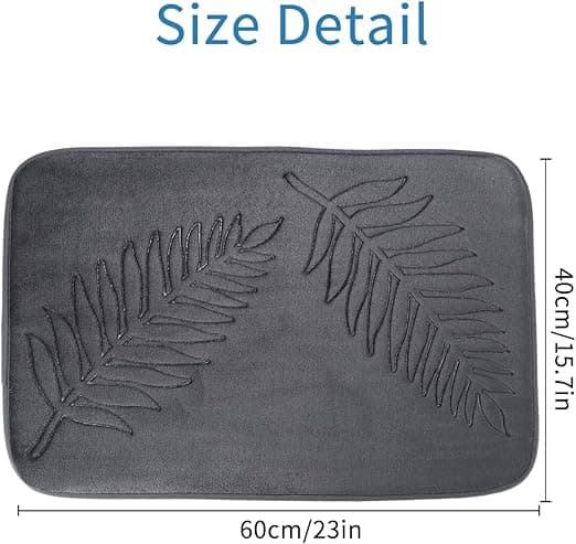 Bath Mat Non-Slip Bathroom Mat, Memory Foam Bathroom Bath Mat, Bathroom Rug Absorbent