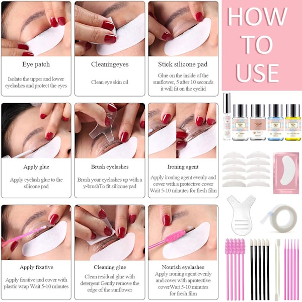 Eyelash Lifting Set, Eyelash Perm Set, Eyelash Curling Makeup Tools