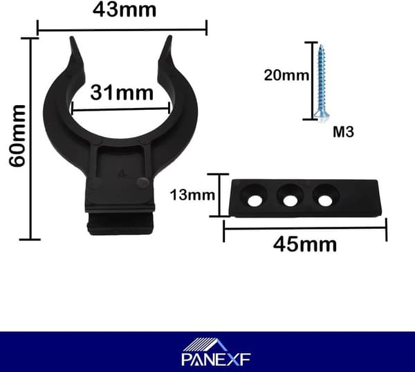 Terminal Foot Clips 10pcs Pedestal Clips, Kitchen Kick Board Socket Clamps with 30 Screws, Cabinet Socket