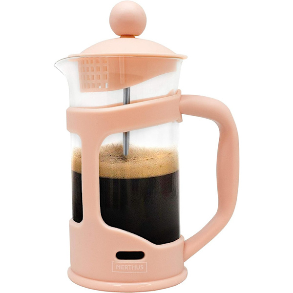 Fransk kaffemaskin 350 ml. Rosa