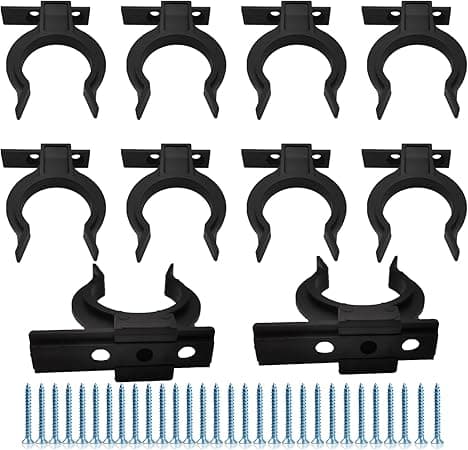 Terminal Foot Clips 10pcs Pedestal Clips, Kitchen Kick Board Socket Clamps with 30 Screws, Cabinet Socket