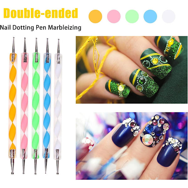 15 Brushes + 5 Dot Pens Nail Art Brushes Nail Brush Nail Art Brush,