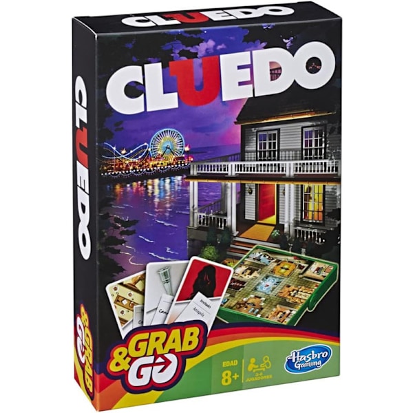 Hasbro Gaming resemuggar, set i färgglad spansk version