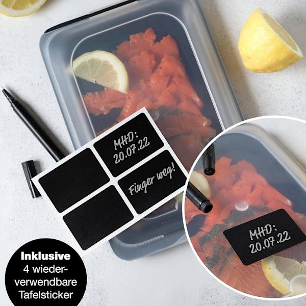 Set med 4 stapelbara kallförvaringslådor