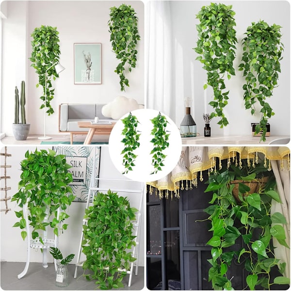 2pcs Artificial Ivy Plants, 100cm Artificial Hanging Fake Ivy, Suitable for Wedding