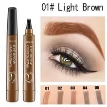 Eyebrow Pencil Eyebrow Brush Split Liquid Waterproof Long-Lasting Eyebrows Enhancer Pencil Eyebrow Shadow