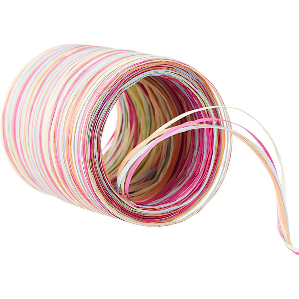 Spoleband, Rosa/Gul 50 m, 1 Styck