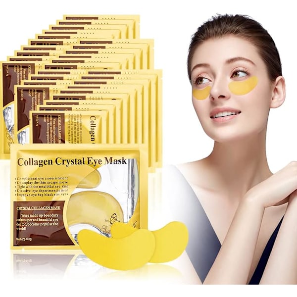 Under Eye Treatment Masks, Natural Under Eye Gel Patches Collagen Eye Masks, (10PCS)