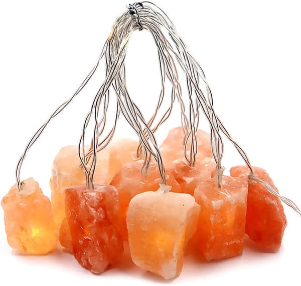 Himalayan Salt Lights String USB Pink 10 Salt Lamp String Fairy Salt Lamp