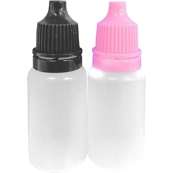21 stycken 10 ml plastflaskor Vätskebehållare droppflaskor Flaska tom med dropp