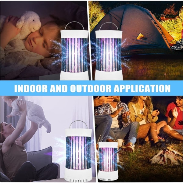 Portable Electronic Rechargeable Mosquito Fly Killer Light/Bug Zapper for Summer Travel,