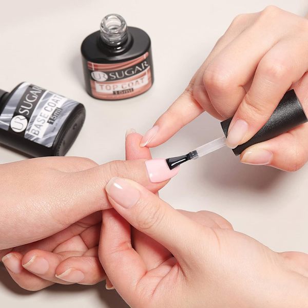 15 ml UV-nagellack, bas, gel, topplack, set,