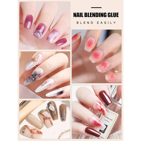 Clear Blooming Gel Nagellack, 15 ml UV LED Soak Off Nail Art