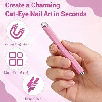 3-i-1 kattögonmikrovågsugn penna, multifunktionell nagellackmagnet