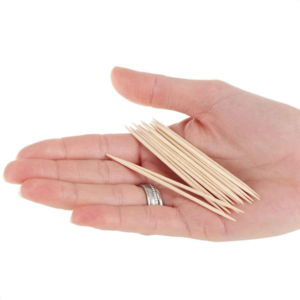 4000x Tandpetare-Tandpetare 8 cm -Träcocktail (4000 stycken/80 mm - Set8)