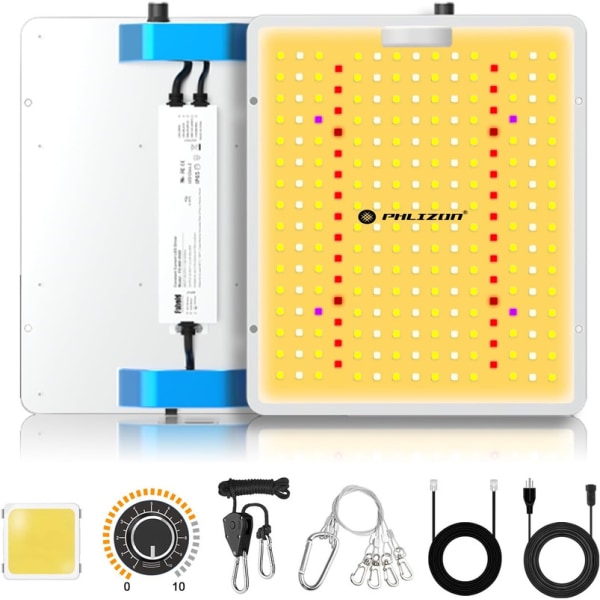 PL1000 Plant LED Grow Light med Samsung LM281B LEDs Dimbar Daisy Chain Full Spectrum Indoor Plant