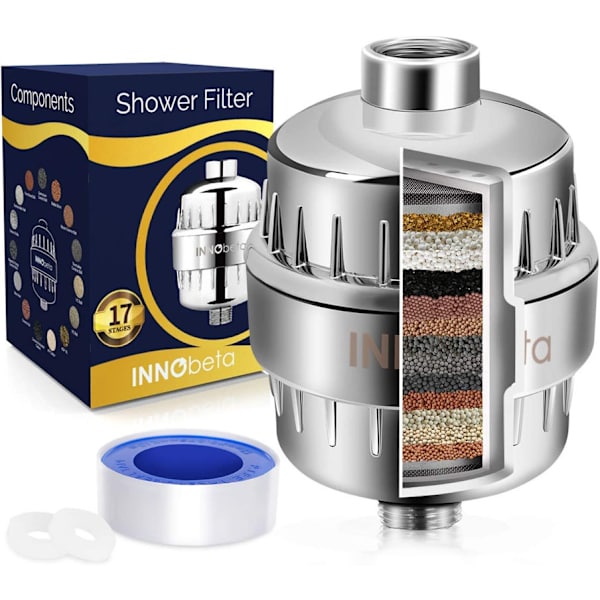 17 Stage Hard Water Shower Filter, Chlorine Removal Filter, Fyndiq
