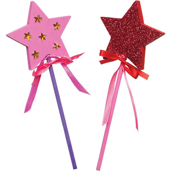 Star Toy Rod Making Kit (Pack of 6) Rods for Kids to Create and Decorate