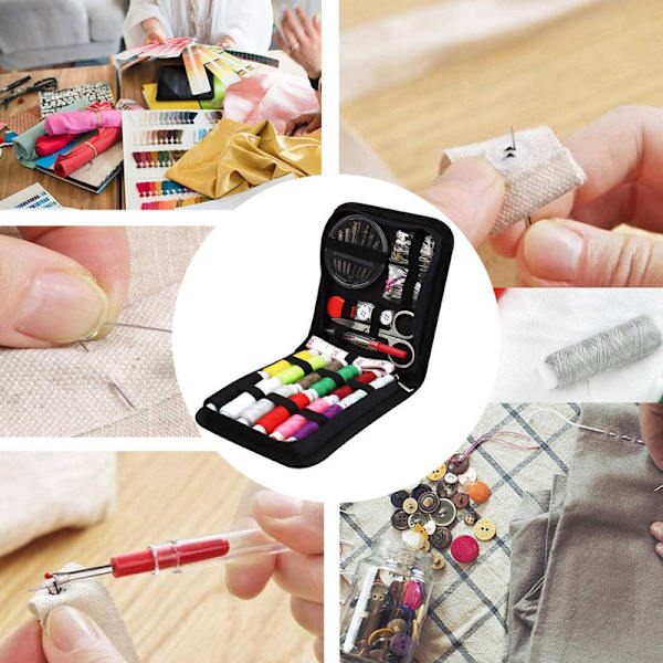 Sewing Kit, Travel Sewing Kit with Cover, 73 Pcs Sewing Items