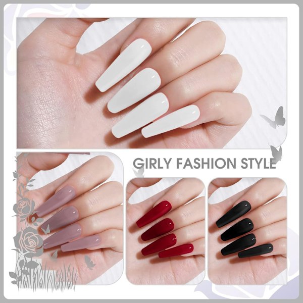 UV-nagellack Shellac-set 4 färger Gel-nagellack-set