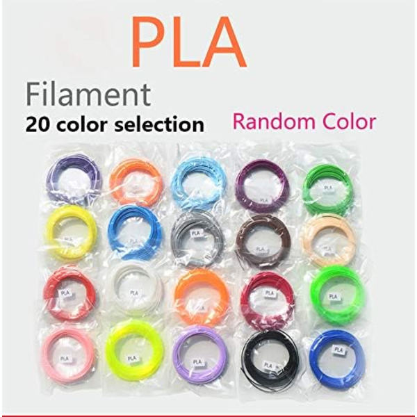 3D Filament 3D Pen PLA 3D Pen Filament 20 Colors 1.75mm 5M (16.4ft) Each Color
