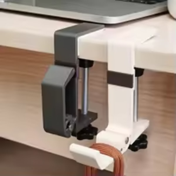 2PCS Justerbar bordskantkrok för spelheadset, hängare