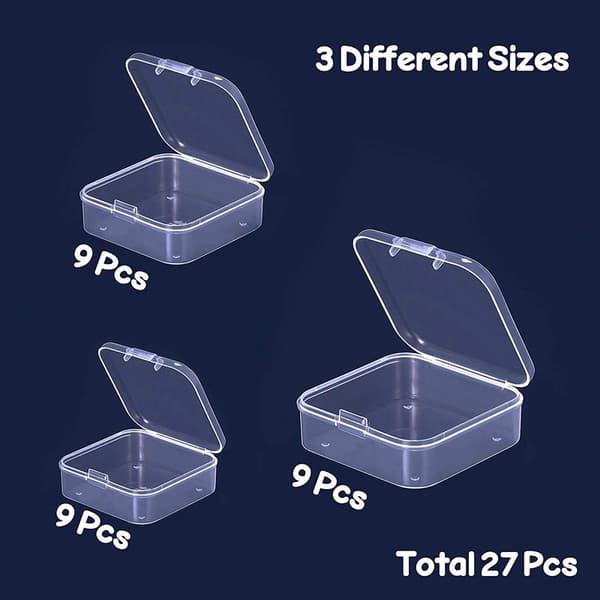 Pärlförvaringsbehållare (set med 27)
