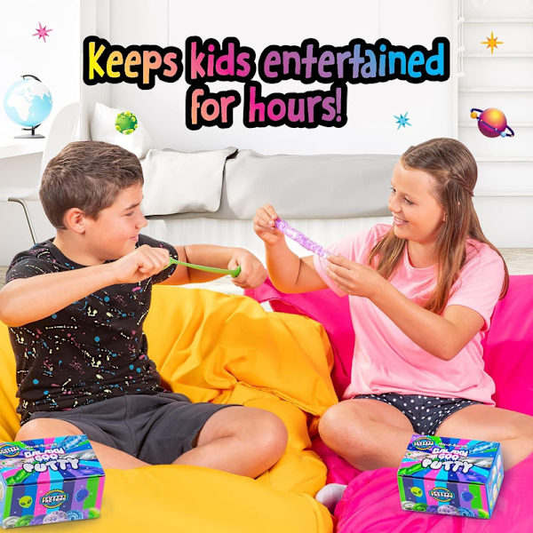 Galaxy Space Goo, Glow in The Dark DIY Space Putty, 29 delar